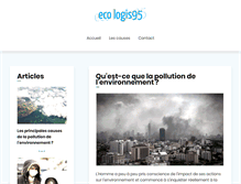 Tablet Screenshot of eco-logis95.com